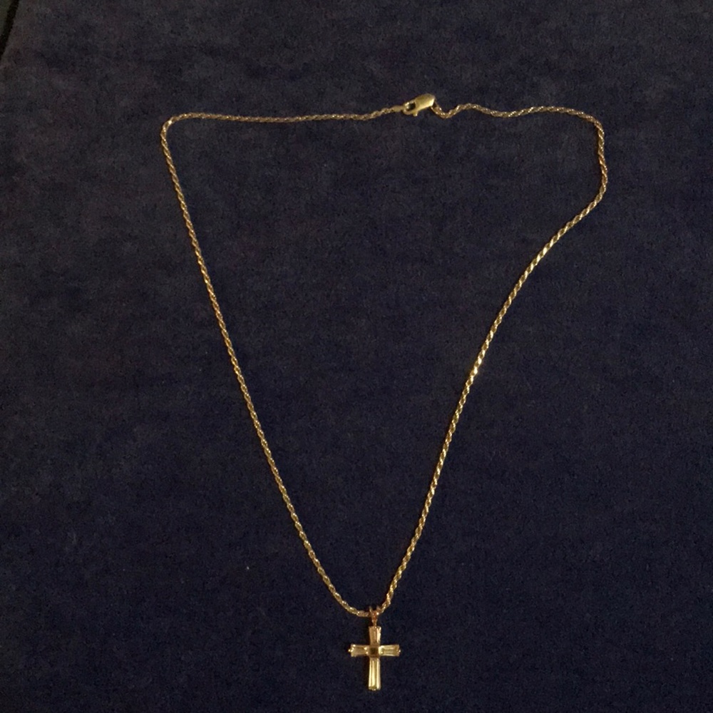 Sterling Silver Chain with cross charm